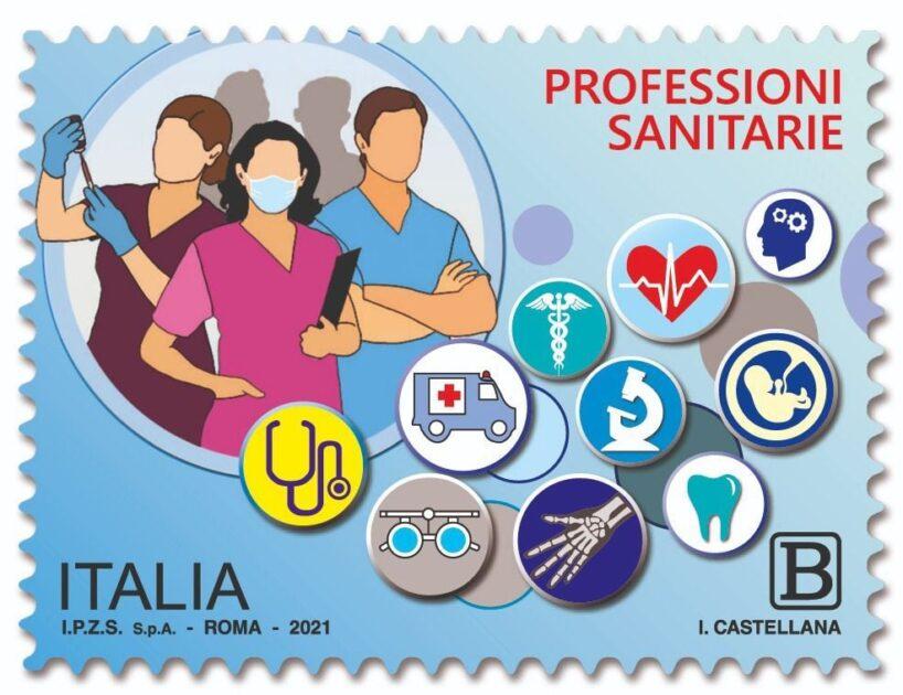 Emesso un francobollo dedicato alle professioni sanitarie in prima linea contro il Covid-19