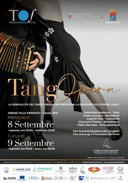 Taranto Opera Festival 2021. TangOpera 8 e 9 settembre 2021 - Villa Peripato (Taranto)