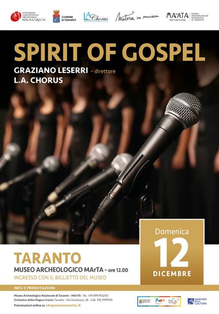 Spirit of gospel la mattina di domenica 12 dicembre al museo MArTA