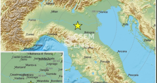 Forte scossa di terremoto in provincia di Reggio Emilia