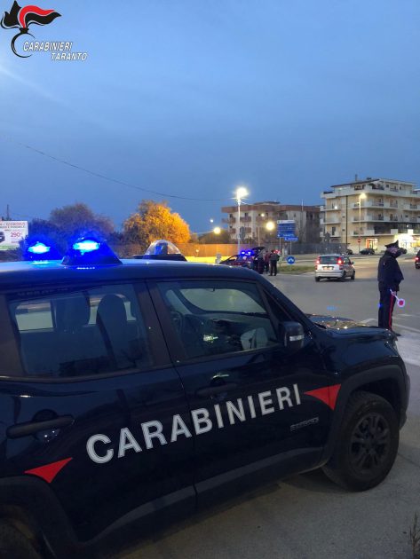 San Giorgio Jonico: Servizio di controllo “AD ALTO IMPATTO” effettuato dai Carabinieri  1 arresto e 1 attività commerciale chiusa