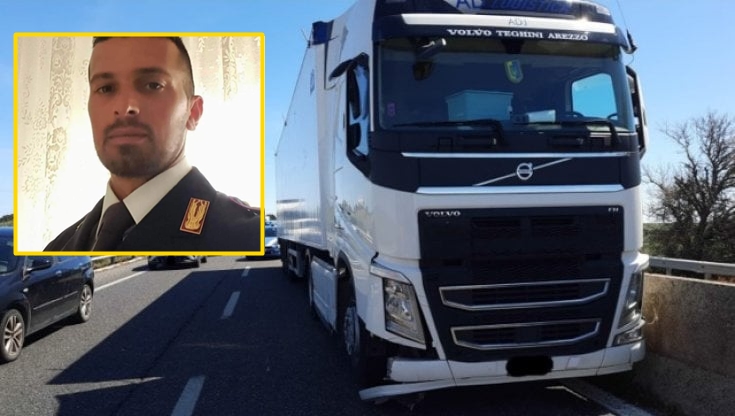 Camionista perde i sensi sulla Statale 379 Bari-Lecce, agente entra in cabina e blocca il TIR
