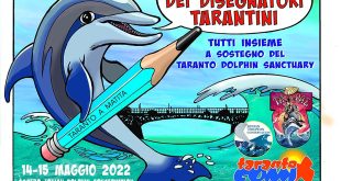 Le “matite” di undici disegnatori tarantini per i delfini