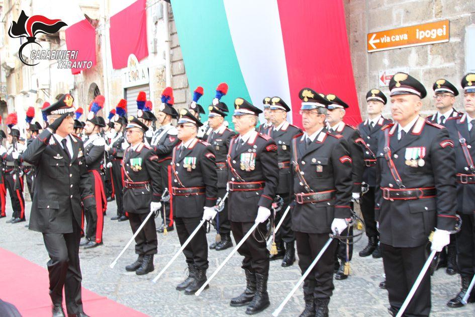L'Arma dei carabinieri compie 208 anni. Le iniziative del Comando Provinciale di Taranto
