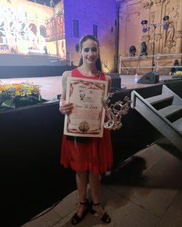 Conferito alla danzatrice tarantina Roberta Di Laura il prestigioso Premio Vigna D'Argento