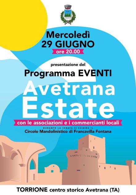"Avetrana Estate", domani 29 giugno presentazione del cartellone estivo