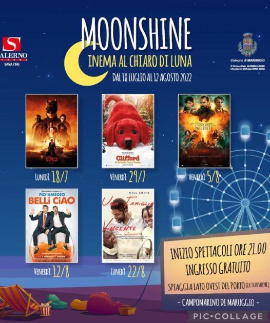 Moonshine - Il grande cinema estivo al chiaro di luna a Campomarino di Maruggio
