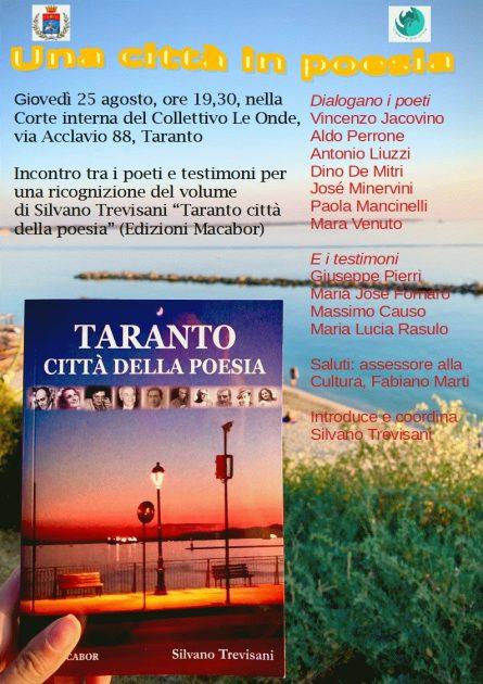 Taranto, giovedì 25 agosto :“Una città in poesia”