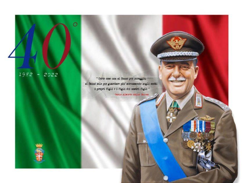 1982-2022 - 40° anniversario della morte del Generale Carlo Alberto Dalla Chiesa