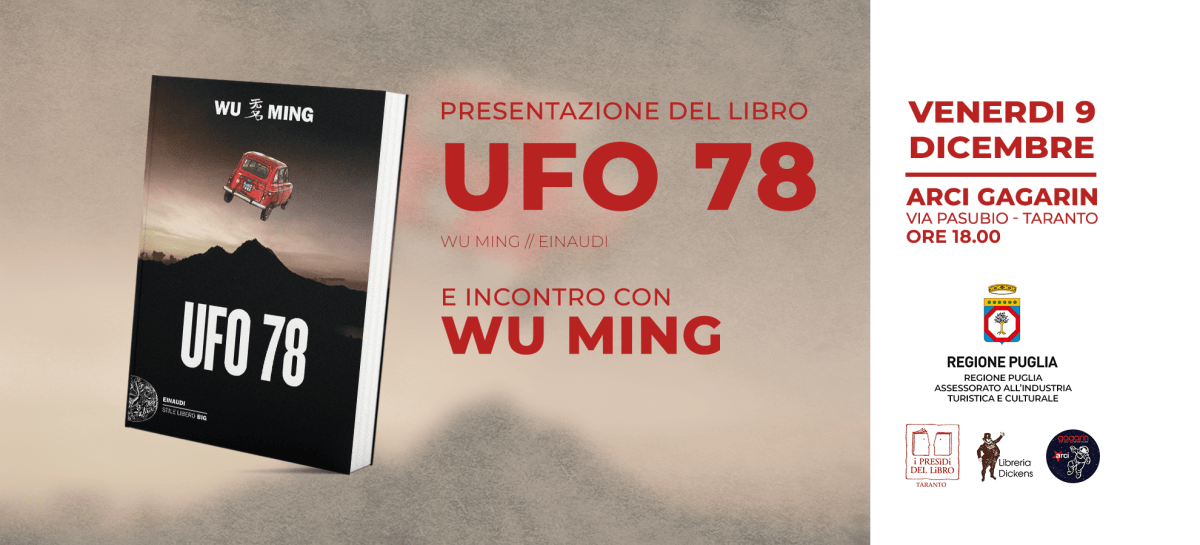 UFO 78. Incontro ravvicinato con WU MING 2 all’Arci Gagarin di Taranto