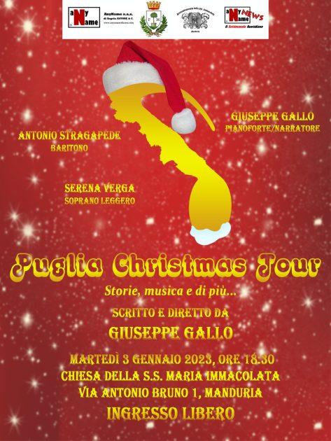 Il 3 gennaio il Puglia Christmas Tour fa tappa a Manduria