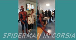 Taranto, 1 febbraio 2023 – Spiderman fa visita ai piccoli di pediatria e oncoematologia pediatrica: l’iniziativa di Simba e SING Don Bosco.