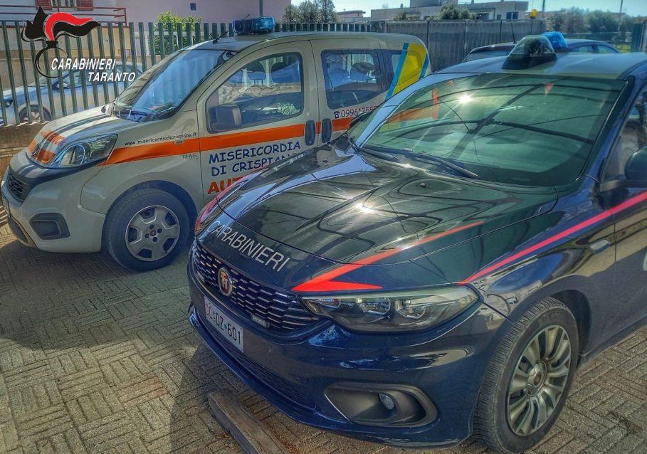STATTE (TA): ANZIANA CADE IN CASA. SOCCORSA DAI CARABINIERI.
