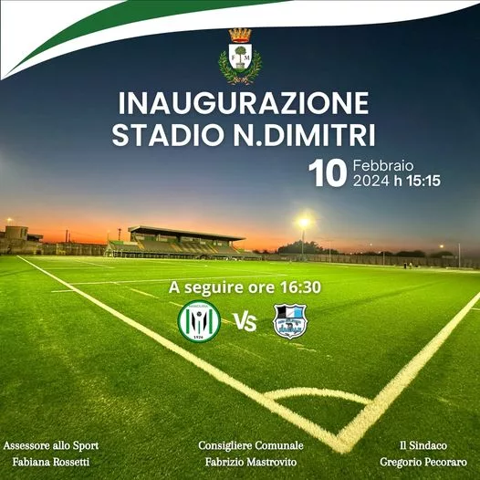inaugurazione stadio dimitri manduria inaugurazione stadio dimitri manduria
