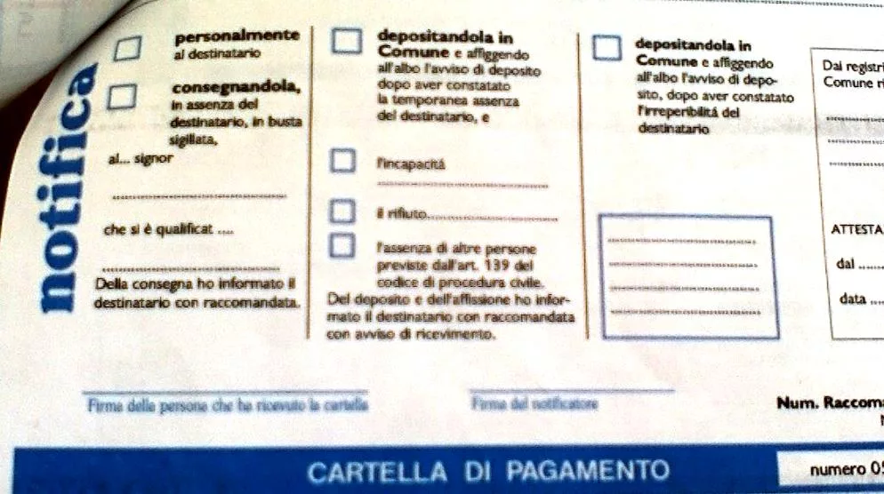 cartella pagamento cartella pagamento